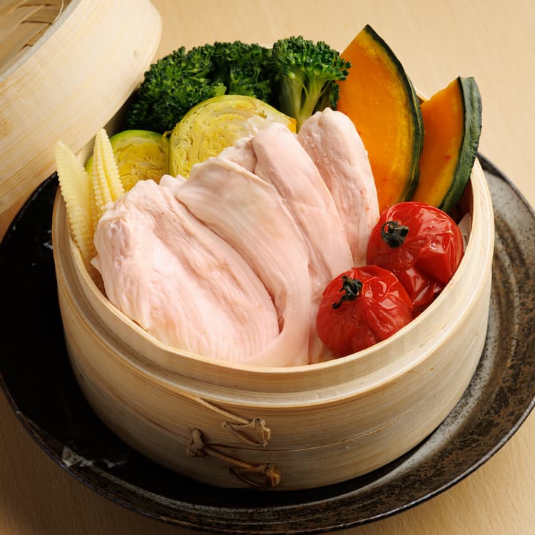 鶏のせいろ蒸し
